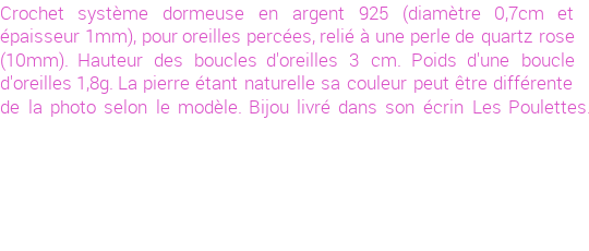 Drôle de créations de Bijoux Fantaisie, c'est un design inattendu que nous réservait Stephanie Ducauroix. Créé avec passion, ces Bijoux Fantaisie en Argent sauront combler chaque Femme amateur de bijoux et accessoires originaux. Il en reste 1 exemplaire, commandez rapidement. Le bijou vous sera expédié directement du site www.lespoulettes-bijoux.fr.