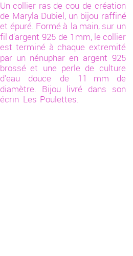 Drôle de créations de Bijoux Fantaisie, c'est un design inattendu que nous réservait Maryla Dubiel. Créé avec passion, ces Bijoux Fantaisie en Perles de Culture sauront combler chaque Femme amateur de bijoux et accessoires originaux. Il en reste 1 exemplaire, commandez rapidement. Le bijou vous sera expédié directement du site www.lespoulettes-bijoux.fr, dans son écrin bleu turquoise original.