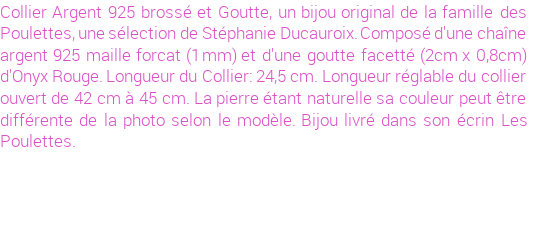 Drôle de créations de Bijoux Fantaisie, c'est un design inattendu que nous réservait Stephanie Ducauroix. Créé avec passion, ces Bijoux Fantaisie en Pierres Fines sauront combler chaque Femme amateur de bijoux et accessoires originaux. Il en reste 1 exemplaire, commandez rapidement. Le bijou vous sera expédié directement du site www.lespoulettes-bijoux.fr, dans son écrin bleu turquoise original.