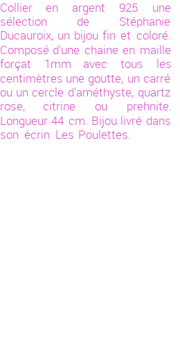 Drôle de créations de Bijoux Fantaisie, c'est un design inattendu que nous réservait Stephanie Ducauroix. Créé avec passion, ces Bijoux Fantaisie en Argent sauront combler chaque Femme amateur de bijoux et accessoires originaux. Il en reste 1 exemplaire, commandez rapidement. Le bijou vous sera expédié directement du site www.lespoulettes-bijoux.fr, dans son écrin bleu turquoise original.