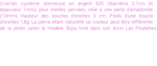 Drôle de créations de Bijoux Fantaisie, c'est un design inattendu que nous réservait Stephanie Ducauroix. Créé avec passion, ces Bijoux Fantaisie en Argent sauront combler chaque Femme amateur de bijoux et accessoires originaux. Il en reste 1 exemplaire, commandez rapidement. Le bijou vous sera expédié directement du site www.lespoulettes-bijoux.fr.