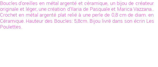 Drôle de créations de Bijoux Fantaisie, c'est un design inattendu que nous réservait Stephanie Ducauroix. Créé avec passion, ces Bijoux Fantaisie en Céramique sauront combler chaque Femme amateur de bijoux et accessoires originaux. Il en reste 10 exemplaires, commandez rapidement. Le bijou vous sera expédié directement du site www.lespoulettes-bijoux.fr, dans son écrin bleu turquoise original.