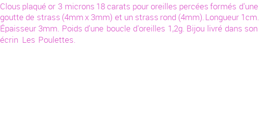 Drôle de créations de Bijoux Fantaisie, c'est un design inattendu que nous réservait Stephanie Ducauroix. Créé avec passion, ces Bijoux Fantaisie en Plaqué Or sauront combler chaque Femme amateur de bijoux et accessoires originaux. Il en reste 4 exemplaires, commandez rapidement. Le bijou vous sera expédié directement du site www.lespoulettes-bijoux.fr.
