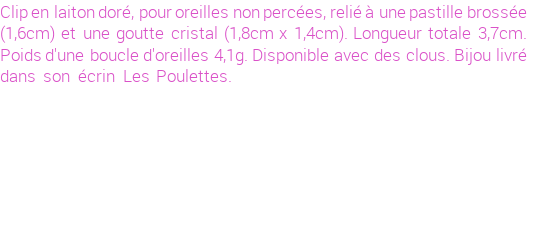 Drôle de créations de Bijoux Fantaisie, c'est un design inattendu que nous réservait Stephanie Ducauroix. Créé avec passion, ces Bijoux Fantaisie en  sauront combler chaque Femme amateur de bijoux et accessoires originaux. Il en reste 17 exemplaires, commandez rapidement. Le bijou vous sera expédié directement du site www.lespoulettes-bijoux.fr.