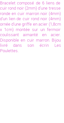 Drôle de créations de Bijoux Fantaisie, c'est un design inattendu que nous réservait Stephanie Ducauroix. Créé avec passion, ces Bijoux Fantaisie en Cuir sauront combler chaque Homme amateur de bijoux et accessoires originaux. Il en reste 2 exemplaires, commandez rapidement. Le bijou vous sera expédié directement du site www.lespoulettes-bijoux.fr.