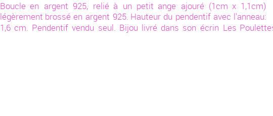 Drôle de créations de Bijoux Fantaisie, c'est un design inattendu que nous réservait Stephanie Ducauroix. Créé avec passion, ces Bijoux Fantaisie en Argent sauront combler chaque Femme amateur de bijoux et accessoires originaux. Il en reste 3 exemplaires, commandez rapidement. Le bijou vous sera expédié directement du site www.lespoulettes-bijoux.fr.