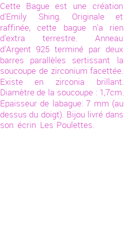 Drôle de créations de Bijoux Fantaisie, c'est un design inattendu que nous réservait Emily Shing. Créé avec passion, ces Bijoux Fantaisie en Pierres Fines sauront combler chaque Femme amateur de bijoux et accessoires originaux. De couleur Noir, il possède les dimensions suivantes. Longueur de 3000mm. Largeur de 2000mm. Diamètre de 18mm. Il en reste 3 exemplaires, commandez rapidement. Le bijou vous sera expédié directement du site www.lespoulettes-bijoux.fr, dans son écrin bleu turquoise original.