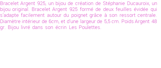 Drôle de créations de Bijoux Fantaisie, c'est un design inattendu que nous réservait Stephanie Ducauroix. Créé avec passion, ces Bijoux Fantaisie en Argent sauront combler chaque Femme amateur de bijoux et accessoires originaux. Il en reste 2 exemplaires, commandez rapidement. Le bijou vous sera expédié directement du site www.lespoulettes-bijoux.fr, dans son écrin bleu turquoise original.