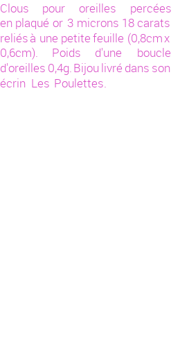 Drôle de créations de Bijoux Fantaisie, c'est un design inattendu que nous réservait Stephanie Ducauroix. Créé avec passion, ces Bijoux Fantaisie en Plaqué Or sauront combler chaque Femme amateur de bijoux et accessoires originaux. Il en reste 10 exemplaires, commandez rapidement. Le bijou vous sera expédié directement du site www.lespoulettes-bijoux.fr, dans son écrin bleu turquoise original.