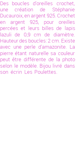 Drôle de créations de Bijoux Fantaisie, c'est un design inattendu que nous réservait Stephanie Ducauroix. Créé avec passion, ces Bijoux Fantaisie en Argent sauront combler chaque Femme amateur de bijoux et accessoires originaux. Il en reste 1 exemplaire, commandez rapidement. Le bijou vous sera expédié directement du site www.lespoulettes-bijoux.fr, dans son écrin bleu turquoise original.