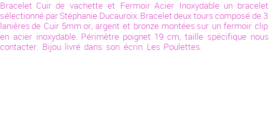 Drôle de créations de Bijoux Fantaisie, c'est un design inattendu que nous réservait Stephanie Ducauroix. Créé avec passion, ces Bijoux Fantaisie en Cuir sauront combler chaque Femme amateur de bijoux et accessoires originaux. Il en reste 1 exemplaire, commandez rapidement. Le bijou vous sera expédié directement du site www.lespoulettes-bijoux.fr, dans son écrin bleu turquoise original.