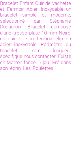 Drôle de créations de Bijoux Fantaisie, c'est un design inattendu que nous réservait Stephanie Ducauroix. Créé avec passion, ces Bijoux Fantaisie en Cuir sauront combler chaque Enfant amateur de bijoux et accessoires originaux. Il en reste 1 exemplaire, commandez rapidement. Le bijou vous sera expédié directement du site www.lespoulettes-bijoux.fr, dans son écrin bleu turquoise original.