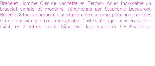 Drôle de créations de Bijoux Fantaisie, c'est un design inattendu que nous réservait Stephanie Ducauroix. Créé avec passion, ces Bijoux Fantaisie en Cuir sauront combler chaque Homme amateur de bijoux et accessoires originaux. Il en reste 3 exemplaires, commandez rapidement. Le bijou vous sera expédié directement du site www.lespoulettes-bijoux.fr, dans son écrin bleu turquoise original.