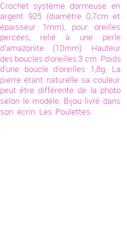 Drôle de créations de Bijoux Fantaisie, c'est un design inattendu que nous réservait Stephanie Ducauroix. Créé avec passion, ces Bijoux Fantaisie en Argent sauront combler chaque Femme amateur de bijoux et accessoires originaux. Il en reste 1 exemplaire, commandez rapidement. Le bijou vous sera expédié directement du site www.lespoulettes-bijoux.fr.