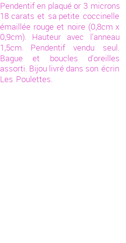 Drôle de créations de Bijoux Fantaisie, c'est un design inattendu que nous réservait Stephanie Ducauroix. Créé avec passion, ces Bijoux Fantaisie en Plaqué Or sauront combler chaque Femme amateur de bijoux et accessoires originaux. De couleur Or, il possède les dimensions suivantes. Longueur de 15mm. Largeur de 8mm. Diamètre de 18mm. Il en reste 2 exemplaires, commandez rapidement. Le bijou vous sera expédié directement du site www.lespoulettes-bijoux.fr.