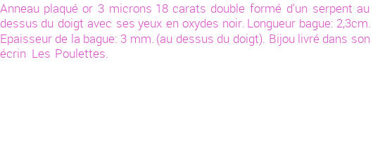 Drôle de créations de Bijoux Fantaisie, c'est un design inattendu que nous réservait Stephanie Ducauroix. Créé avec passion, ces Bijoux Fantaisie en Plaqué Or sauront combler chaque Femme amateur de bijoux et accessoires originaux. Il en reste 2 exemplaires, commandez rapidement. Le bijou vous sera expédié directement du site www.lespoulettes-bijoux.fr.