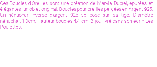 Drôle de créations de Bijoux Fantaisie, c'est un design inattendu que nous réservait Maryla Dubiel. Créé avec passion, ces Bijoux Fantaisie en Argent sauront combler chaque Femme amateur de bijoux et accessoires originaux. Il en reste 1 exemplaire, commandez rapidement. Le bijou vous sera expédié directement du site www.lespoulettes-bijoux.fr, dans son écrin bleu turquoise original.