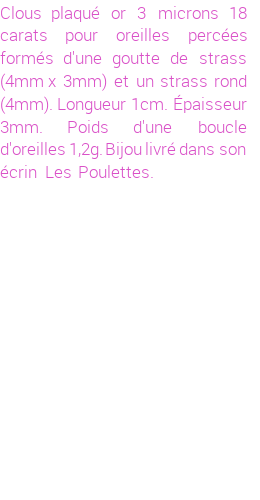 Drôle de créations de Bijoux Fantaisie, c'est un design inattendu que nous réservait Stephanie Ducauroix. Créé avec passion, ces Bijoux Fantaisie en Plaqué Or sauront combler chaque Femme amateur de bijoux et accessoires originaux. Il en reste 4 exemplaires, commandez rapidement. Le bijou vous sera expédié directement du site www.lespoulettes-bijoux.fr.