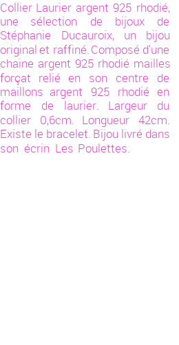 Drôle de créations de Bijoux Fantaisie, c'est un design inattendu que nous réservait Stephanie Ducauroix. Créé avec passion, ces Bijoux Fantaisie en Argent sauront combler chaque Femme amateur de bijoux et accessoires originaux. Il en reste 1 exemplaire, commandez rapidement. Le bijou vous sera expédié directement du site www.lespoulettes-bijoux.fr, dans son écrin bleu turquoise original.
