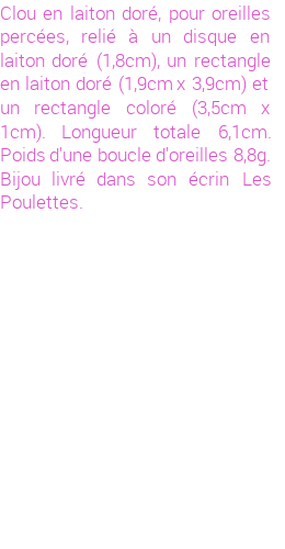 Drôle de créations de Bijoux Fantaisie, c'est un design inattendu que nous réservait Stephanie Ducauroix. Créé avec passion, ces Bijoux Fantaisie en  sauront combler chaque Femme amateur de bijoux et accessoires originaux. De couleur Or, il possède les dimensions suivantes. Longueur de 61mm. Largeur de 19mm. Diamètre de 18mm. Il en reste 2 exemplaires, commandez rapidement. Le bijou vous sera expédié directement du site www.lespoulettes-bijoux.fr.