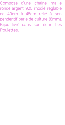 Drôle de créations de Bijoux Fantaisie, c'est un design inattendu que nous réservait Stephanie Ducauroix. Créé avec passion, ces Bijoux Fantaisie en Perles de Culture sauront combler chaque Femme amateur de bijoux et accessoires originaux. Il en reste 4 exemplaires, commandez rapidement. Le bijou vous sera expédié directement du site www.lespoulettes-bijoux.fr.