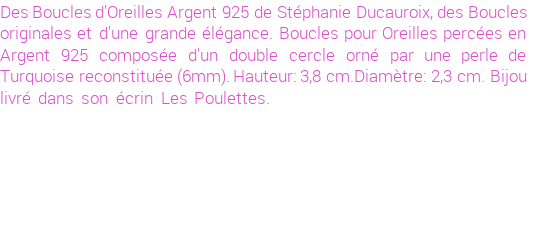 Drôle de créations de Bijoux Fantaisie, c'est un design inattendu que nous réservait Stephanie Ducauroix. Créé avec passion, ces Bijoux Fantaisie en Pierres Fines sauront combler chaque Femme amateur de bijoux et accessoires originaux. Il en reste 1 exemplaire, commandez rapidement. Le bijou vous sera expédié directement du site www.lespoulettes-bijoux.fr, dans son écrin bleu turquoise original.