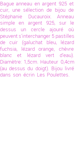 Drôle de créations de Bijoux Fantaisie, c'est un design inattendu que nous réservait Stephanie Ducauroix. Créé avec passion, ces Bijoux Fantaisie en Argent sauront combler chaque Femme amateur de bijoux et accessoires originaux. Il en reste 3 exemplaires, commandez rapidement. Le bijou vous sera expédié directement du site www.lespoulettes-bijoux.fr, dans son écrin bleu turquoise original.