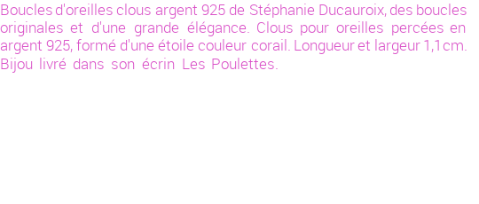 Drôle de créations de Bijoux Fantaisie, c'est un design inattendu que nous réservait Stephanie Ducauroix. Créé avec passion, ces Bijoux Fantaisie en Argent sauront combler chaque Femme amateur de bijoux et accessoires originaux. Il en reste 9 exemplaires, commandez rapidement. Le bijou vous sera expédié directement du site www.lespoulettes-bijoux.fr, dans son écrin bleu turquoise original.