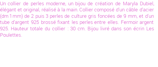 Drôle de créations de Bijoux Fantaisie, c'est un design inattendu que nous réservait Maryla Dubiel. Créé avec passion, ces Bijoux Fantaisie en Perles de Culture sauront combler chaque Femme amateur de bijoux et accessoires originaux. Il en reste 1 exemplaire, commandez rapidement. Le bijou vous sera expédié directement du site www.lespoulettes-bijoux.fr, dans son écrin bleu turquoise original.
