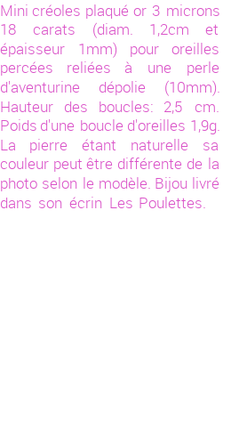 Drôle de créations de Bijoux Fantaisie, c'est un design inattendu que nous réservait Stephanie Ducauroix. Créé avec passion, ces Bijoux Fantaisie en Plaqué Or sauront combler chaque Femme amateur de bijoux et accessoires originaux. Il en reste 2 exemplaires, commandez rapidement. Le bijou vous sera expédié directement du site www.lespoulettes-bijoux.fr.