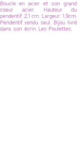 Drôle de créations de Bijoux Fantaisie, c'est un design inattendu que nous réservait Stephanie Ducauroix. Créé avec passion, ces Bijoux Fantaisie en Acier sauront combler chaque Femme amateur de bijoux et accessoires originaux. Il en reste 2 exemplaires, commandez rapidement. Le bijou vous sera expédié directement du site www.lespoulettes-bijoux.fr.