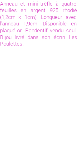 Drôle de créations de Bijoux Fantaisie, c'est un design inattendu que nous réservait Stephanie Ducauroix. Créé avec passion, ces Bijoux Fantaisie en Argent sauront combler chaque Femme amateur de bijoux et accessoires originaux. Il en reste 25 exemplaires, commandez rapidement. Le bijou vous sera expédié directement du site www.lespoulettes-bijoux.fr.