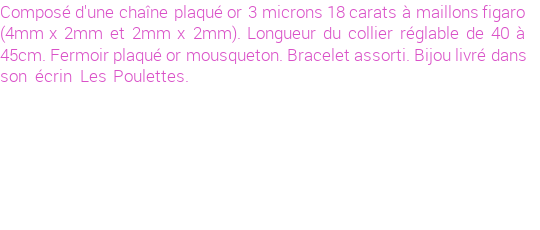 Drôle de créations de Bijoux Fantaisie, c'est un design inattendu que nous réservait Stephanie Ducauroix. Créé avec passion, ces Bijoux Fantaisie en Plaqué Or sauront combler chaque Femme amateur de bijoux et accessoires originaux. Il en reste 1 exemplaire, commandez rapidement. Le bijou vous sera expédié directement du site www.lespoulettes-bijoux.fr.