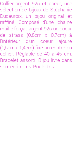 Drôle de créations de Bijoux Fantaisie, c'est un design inattendu que nous réservait Stephanie Ducauroix. Créé avec passion, ces Bijoux Fantaisie en Argent sauront combler chaque Femme amateur de bijoux et accessoires originaux. Il en reste 9 exemplaires, commandez rapidement. Le bijou vous sera expédié directement du site www.lespoulettes-bijoux.fr, dans son écrin bleu turquoise original.