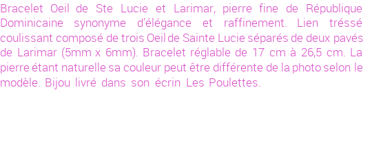 Drôle de créations de Bijoux Fantaisie, c'est un design inattendu que nous réservait Stephanie Ducauroix. Créé avec passion, ces Bijoux Fantaisie en Larimar sauront combler chaque Femme amateur de bijoux et accessoires originaux. Il en reste 1 exemplaire, commandez rapidement. Le bijou vous sera expédié directement du site www.lespoulettes-bijoux.fr, dans son écrin bleu turquoise original.