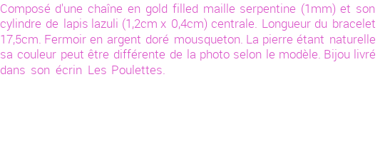 Drôle de créations de Bijoux Fantaisie, c'est un design inattendu que nous réservait Stephanie Ducauroix. Créé avec passion, ces Bijoux Fantaisie en  sauront combler chaque Femme amateur de bijoux et accessoires originaux. De couleur Bleu, il possède les dimensions suivantes. Longueur de 175mm. Largeur de 12mm. Diamètre de 4mm. Il en reste 1 exemplaire, commandez rapidement. Le bijou vous sera expédié directement du site www.lespoulettes-bijoux.fr.