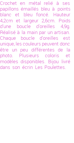 Drôle de créations de Bijoux Fantaisie, c'est un design inattendu que nous réservait Stephanie Ducauroix. Créé avec passion, ces Bijoux Fantaisie en Email sauront combler chaque Femme amateur de bijoux et accessoires originaux. Il en reste 1 exemplaire, commandez rapidement. Le bijou vous sera expédié directement du site www.lespoulettes-bijoux.fr.