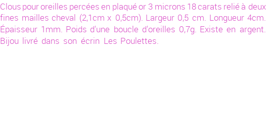 Drôle de créations de Bijoux Fantaisie, c'est un design inattendu que nous réservait Stephanie Ducauroix. Créé avec passion, ces Bijoux Fantaisie en Plaqué Or sauront combler chaque Femme amateur de bijoux et accessoires originaux. Il en reste 2 exemplaires, commandez rapidement. Le bijou vous sera expédié directement du site www.lespoulettes-bijoux.fr.