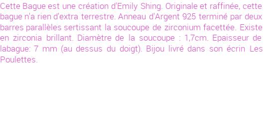 Drôle de créations de Bijoux Fantaisie, c'est un design inattendu que nous réservait Emily Shing. Créé avec passion, ces Bijoux Fantaisie en Pierres Fines sauront combler chaque Femme amateur de bijoux et accessoires originaux. De couleur Noir, il possède les dimensions suivantes. Longueur de 3000mm. Largeur de 2000mm. Diamètre de 18mm. Il en reste 3 exemplaires, commandez rapidement. Le bijou vous sera expédié directement du site www.lespoulettes-bijoux.fr, dans son écrin bleu turquoise original.