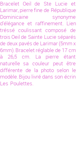 Drôle de créations de Bijoux Fantaisie, c'est un design inattendu que nous réservait Stephanie Ducauroix. Créé avec passion, ces Bijoux Fantaisie en Larimar sauront combler chaque Femme amateur de bijoux et accessoires originaux. Il en reste 1 exemplaire, commandez rapidement. Le bijou vous sera expédié directement du site www.lespoulettes-bijoux.fr, dans son écrin bleu turquoise original.