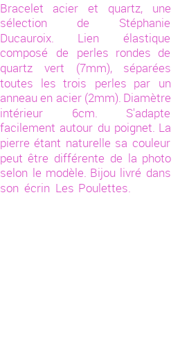 Drôle de créations de Bijoux Fantaisie, c'est un design inattendu que nous réservait Stephanie Ducauroix. Créé avec passion, ces Bijoux Fantaisie en Acier sauront combler chaque Femme amateur de bijoux et accessoires originaux. Il en reste 1 exemplaire, commandez rapidement. Le bijou vous sera expédié directement du site www.lespoulettes-bijoux.fr, dans son écrin bleu turquoise original.