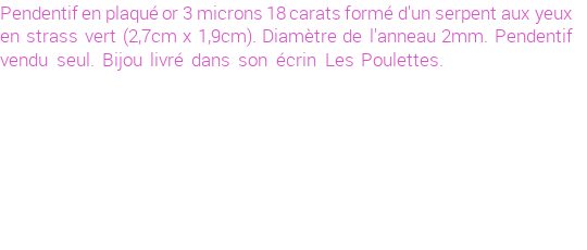 Drôle de créations de Bijoux Fantaisie, c'est un design inattendu que nous réservait Stephanie Ducauroix. Créé avec passion, ces Bijoux Fantaisie en Plaqué Or sauront combler chaque Femme amateur de bijoux et accessoires originaux. Il en reste 7 exemplaires, commandez rapidement. Le bijou vous sera expédié directement du site www.lespoulettes-bijoux.fr.
