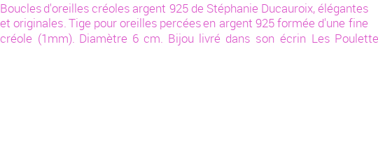 Drôle de créations de Bijoux Fantaisie, c'est un design inattendu que nous réservait Stephanie Ducauroix. Créé avec passion, ces Bijoux Fantaisie en Argent sauront combler chaque Femme amateur de bijoux et accessoires originaux. Il en reste 1 exemplaire, commandez rapidement. Le bijou vous sera expédié directement du site www.lespoulettes-bijoux.fr, dans son écrin bleu turquoise original.