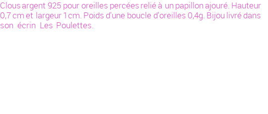Drôle de créations de Bijoux Fantaisie, c'est un design inattendu que nous réservait Stephanie Ducauroix. Créé avec passion, ces Bijoux Fantaisie en Argent sauront combler chaque Femme amateur de bijoux et accessoires originaux. Il en reste 1 exemplaire, commandez rapidement. Le bijou vous sera expédié directement du site www.lespoulettes-bijoux.fr.