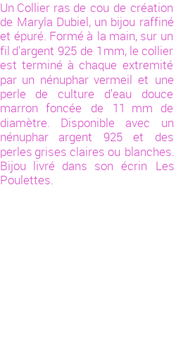 Drôle de créations de Bijoux Fantaisie, c'est un design inattendu que nous réservait Maryla Dubiel. Créé avec passion, ces Bijoux Fantaisie en Perles de Culture sauront combler chaque Femme amateur de bijoux et accessoires originaux. Il en reste 2 exemplaires, commandez rapidement. Le bijou vous sera expédié directement du site www.lespoulettes-bijoux.fr, dans son écrin bleu turquoise original.