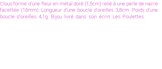 Drôle de créations de Bijoux Fantaisie, c'est un design inattendu que nous réservait Stephanie Ducauroix. Créé avec passion, ces Bijoux Fantaisie en Nacre sauront combler chaque Femme amateur de bijoux et accessoires originaux. Il en reste 13 exemplaires, commandez rapidement. Le bijou vous sera expédié directement du site www.lespoulettes-bijoux.fr.