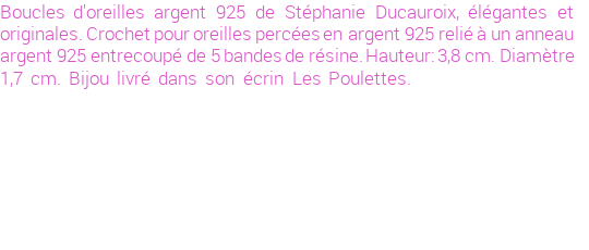 Drôle de créations de Bijoux Fantaisie, c'est un design inattendu que nous réservait Stephanie Ducauroix. Créé avec passion, ces Bijoux Fantaisie en Argent sauront combler chaque Femme amateur de bijoux et accessoires originaux. Il en reste 1 exemplaire, commandez rapidement. Le bijou vous sera expédié directement du site www.lespoulettes-bijoux.fr, dans son écrin bleu turquoise original.