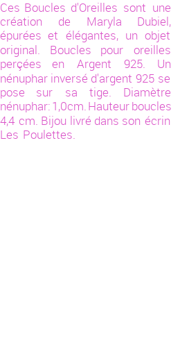 Drôle de créations de Bijoux Fantaisie, c'est un design inattendu que nous réservait Maryla Dubiel. Créé avec passion, ces Bijoux Fantaisie en Argent sauront combler chaque Femme amateur de bijoux et accessoires originaux. Il en reste 1 exemplaire, commandez rapidement. Le bijou vous sera expédié directement du site www.lespoulettes-bijoux.fr, dans son écrin bleu turquoise original.