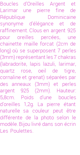 Drôle de créations de Bijoux Fantaisie, c'est un design inattendu que nous réservait Stephanie Ducauroix. Créé avec passion, ces Bijoux Fantaisie en Larimar sauront combler chaque Femme amateur de bijoux et accessoires originaux. Il en reste 1 exemplaire, commandez rapidement. Le bijou vous sera expédié directement du site www.lespoulettes-bijoux.fr.