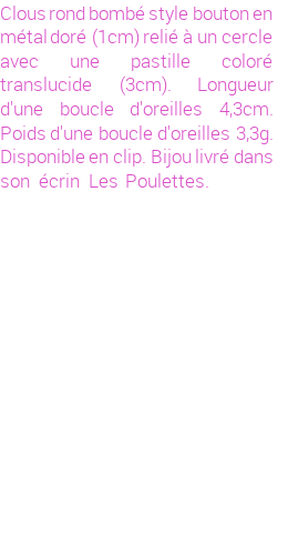 Drôle de créations de Bijoux Fantaisie, c'est un design inattendu que nous réservait Stephanie Ducauroix. Créé avec passion, ces Bijoux Fantaisie en  sauront combler chaque Femme amateur de bijoux et accessoires originaux. Il en reste 17 exemplaires, commandez rapidement. Le bijou vous sera expédié directement du site www.lespoulettes-bijoux.fr.
